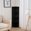 Semicircle Corner Shelf Wooden Bookcase Display Bookshelf Storage Rack Shelves