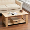 Living Room Coffee Table Wooden Furniture With Storage Drawer Shelf Rectangle