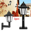 2X SUPER BRIGHT SOLAR POWERED DOOR FENCE WALL LIGHTS LED OUTDOOR GARDEN LIGHTING