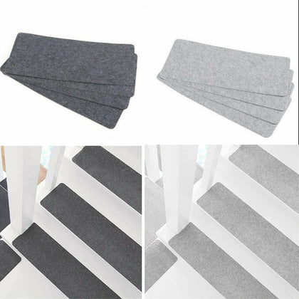 14PCS Carpet Stair Treads Mats Floor Mat Protection Cover Step Staircase Pads UK