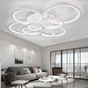 Aluminum LED Ceiling Lamp Ring Light Chandelier Lights Fixture Living Bedroom