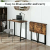 Folding Computer Desk Wooden Foldable Study Table Laptop PC Table Home Office UK