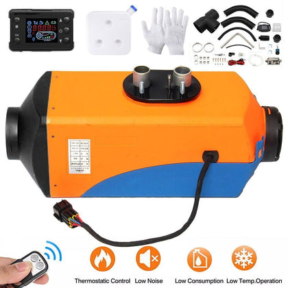 UK Air Diesel Heater LCD Monitor Remote Control Silencer Trucks Boat Car 8KW 12V