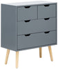 CHEST OF 4-DRAWERS BEDSIDE TABLE CABINET STORAGE NYBORG BEDROOM FURNITURE