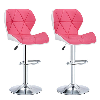 2X Faux Leather PU Bar Stool Breakfast Bar Chair Kitchen Stools Swivel Barstool