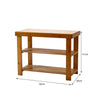 3Tier Natural Wooden Shoe Rack Bench Organiser Stand Storage Shelf Seat Entryway