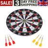 15 Inch Dart Board 6 Darts For Adults Or Kids Double Sided Dartboard Party Game