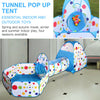 Portable 3 in 1 Children Kids Baby Play Tent Tunnel Ball Pit Playhouse Pop Up UK