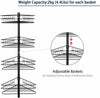 Non-Rust Bathroom Telescopic Corner Shelf Storage 4 Tier Shower Caddy Organiser