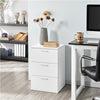 Modern Bedside Table Nightstand Cabinet with 3 Drawers Storage Bedroom White