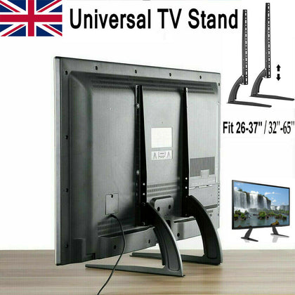 Universal Table Top TV Pedestal Stand Mount TV Feet Base Study for 26