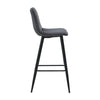 2X Bar Stools PU/ Velvet/ Fabric Breakfast Stool Chairs Kitchen Pub Grey Brown