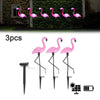Solar Powered Flamingo Lawn Lamp Outdoor Stake Landscape LED Lights Garden Decor
