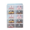 10 Foldable Clear Plastic Home Shoe Boxes Drawer Stackable Storage Organiser Box