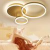 Modern Round 3/5 Ring LED Ceiling Light Pendant Lamp Chandelier Lights Bedroom
