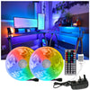 10M 15M 20M LED Strip Lights RGB Color Changing Tape Cabinet Kitchen TV Lighting
