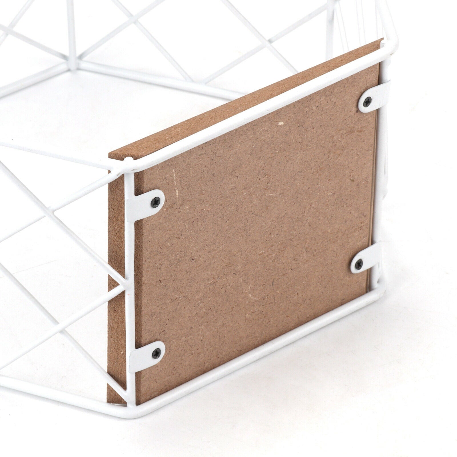 Geometric Hexagon Wall Wire Shelf Storage Holder Wood Rack-Shelves Trelli Design
