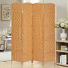 4/6 Panels Wooden Room Divider Folding Privacy Screen Space Separator Partition