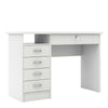 Modern Home Office Desk Living Room Study Table 5 Drawers Shelf Lockable Drawer