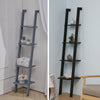 Leaning Bookcase Bookshelf Corner Ladder Shelves Storage Display Shelving Unit