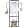 Clothes Coat Rail Garment Storage Wardrobe Dressing Hanging Display Stand Shelf