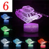 3D Illusion Car LED Night Light 16 Color Touch/Remote Table Desk Lamp Kids Gifts