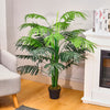 4FT Artificial Palm Tree Green Topiary Houseplant Potted Plant Bonsai Home Decor