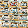 New Modern Thick Living Room Rugs Mats Carpet Hallway Bedroom UK