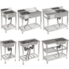 Stainless Steel Commercial Kitchen Sink Catering Sink Single Double Bowl Drainer