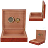Cedar Wood Wooden Lined Cigar Humidor Humidifier Hygrometer Case Box Brown NEW