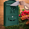 Large Retro Mailbox Wall Mounted Post Box Letterbox Outdoor Lockable With 2 Keys