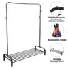 Heavy Duty Metal Clothes Rail Hanging Rack Garment Display Stand Storage Shelf