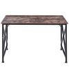 Vintage Industrial Style Metal Frame Wooden COmputer Desk Home Office PC Table