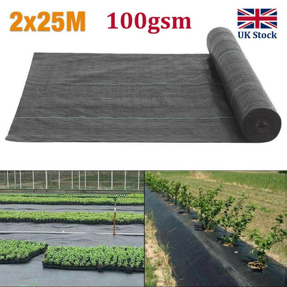 Heavy Duty Weed Control Fabric Membrane Garden Landscape Ground Cover Sheet Mat