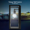 Rectangular Vintage Wall Light Metal Glass Lantern Garden Wall Lamp In/Outdoor