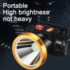 Super Bright Waterproof Head Torch Headlight LED-USB Rechargeable Headlamp Fish