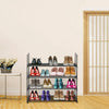 4 Tiers Metal Shoe Rack for 20 Pairs Shoe Storage Stand Organiser Shelf Unit UK