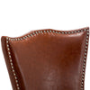 Red Faux Leather Kitchen Dining Chair Knocker High Back Accent Seat Luxury Home