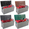 Outdoor Garden Storage Plastic Box Chest Tools Cushions Toys Lockable Seat 290L
