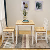 Compact Solid Wood Dining Table and 4 Chairs Set Home Kitchen Furniture 4 Colors