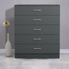 Chest Of Drawers Bedside Table Cabinet Metal Handles Bedroom Furniture Grey