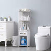 Waterproof Bathroom Corner Shelf Cabinet Toilet Papers Tall Storage Durable