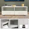 Modern TV Unit Cabinet Stand High Gloss Doors 100cm with LED Lights Drawers