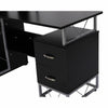 Computer Desk 2 Drawers Multi-Shelves Study Workstation PC Table Office