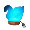 Natural Swan Shape Himalayan Salt Light Lamp USB Colour Changing Crystal Lamps