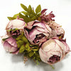 13 Heads Silk Peony Artificial Flowers Peony Wedding Bouquet Home Party Decor