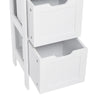 Mondeer Bathroom Tall Cabinet Storage Unit Organizer Tower with Shelves White