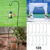 Multifunctional Shepherd Hook Wedding Garden Venue Decor with Curved Crooks