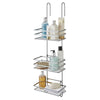 3 Tier Metallic Hanging Shower Caddy Bathroom Storage Shelf Organiser Basket