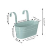 Hanging Planter Plant Pots Trough Garden Fence Balcony Railing Flower Pot